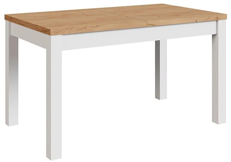 Rozkladací stôl Mini 135/175x80cm biela/craft
