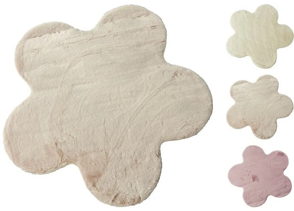 Koberec Flower Ivory, pr. 90 cm