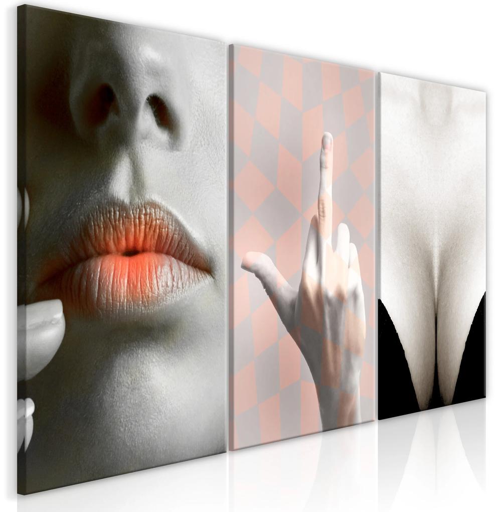 Artgeist Obraz - Femininity (3 Parts) Veľkosť: 120x60, Verzia: Premium Print