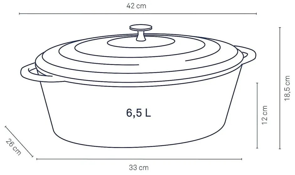 Liatinový pekáč Kela Calido Oval