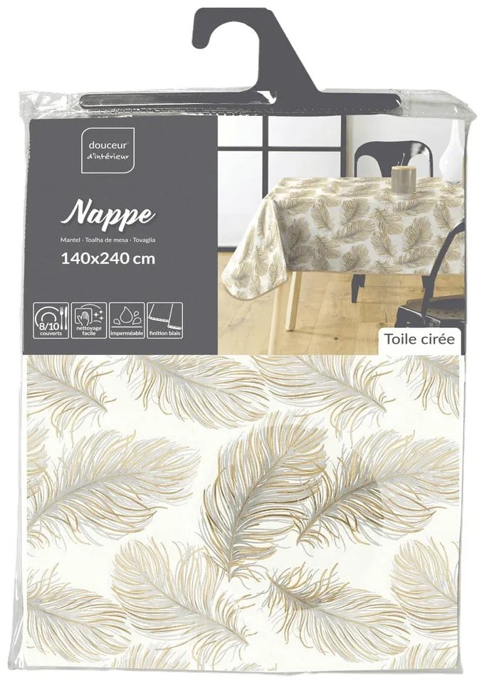 Umývateľný obrus 140x240 cm Plumina – douceur d'intérieur