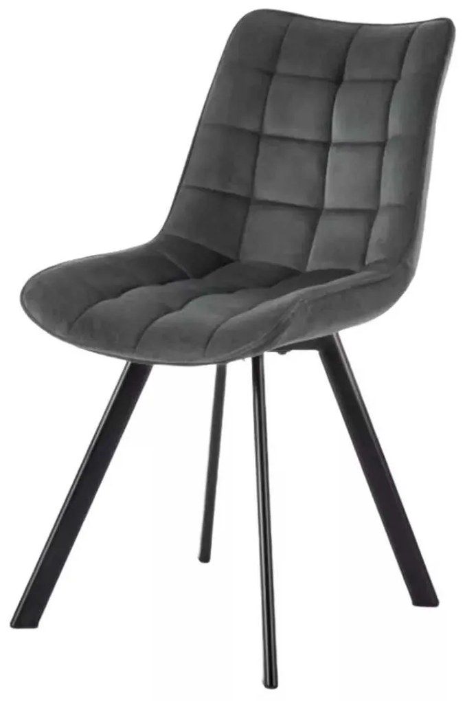 LuxuryForm DESIGN Stolička ORLEN VELUR - tmavo šedá