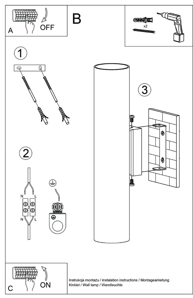 Nástenné svietidlo Lagos, 1x oranžové kovové tienidlo