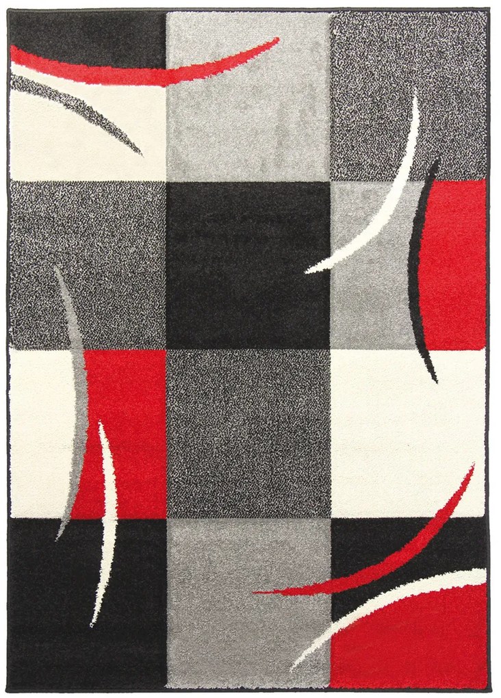 Oriental Weavers, Kusový koberec Portland 3064 PH2 V, 80x140, červená, chodba / predsieň