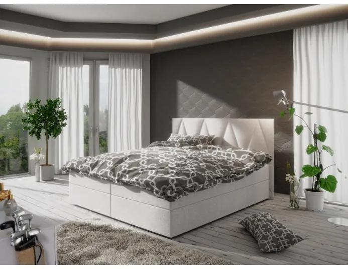 Moderná posteľ s úložným priestorom 180x200 STIG 3 - béžová