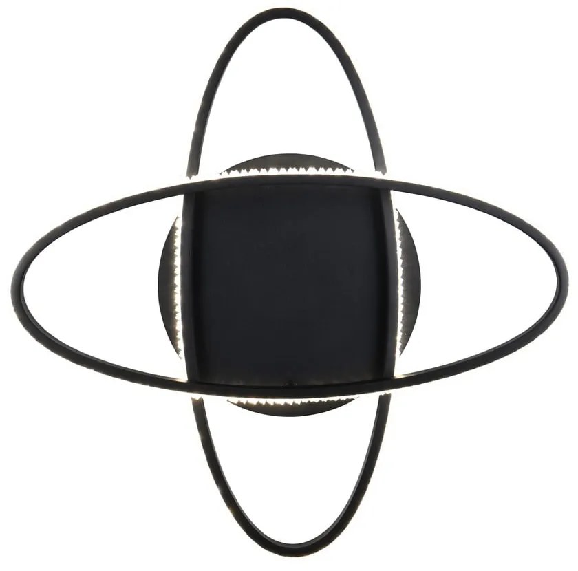 Čierne LED stropné svietidlo Lane – Trio