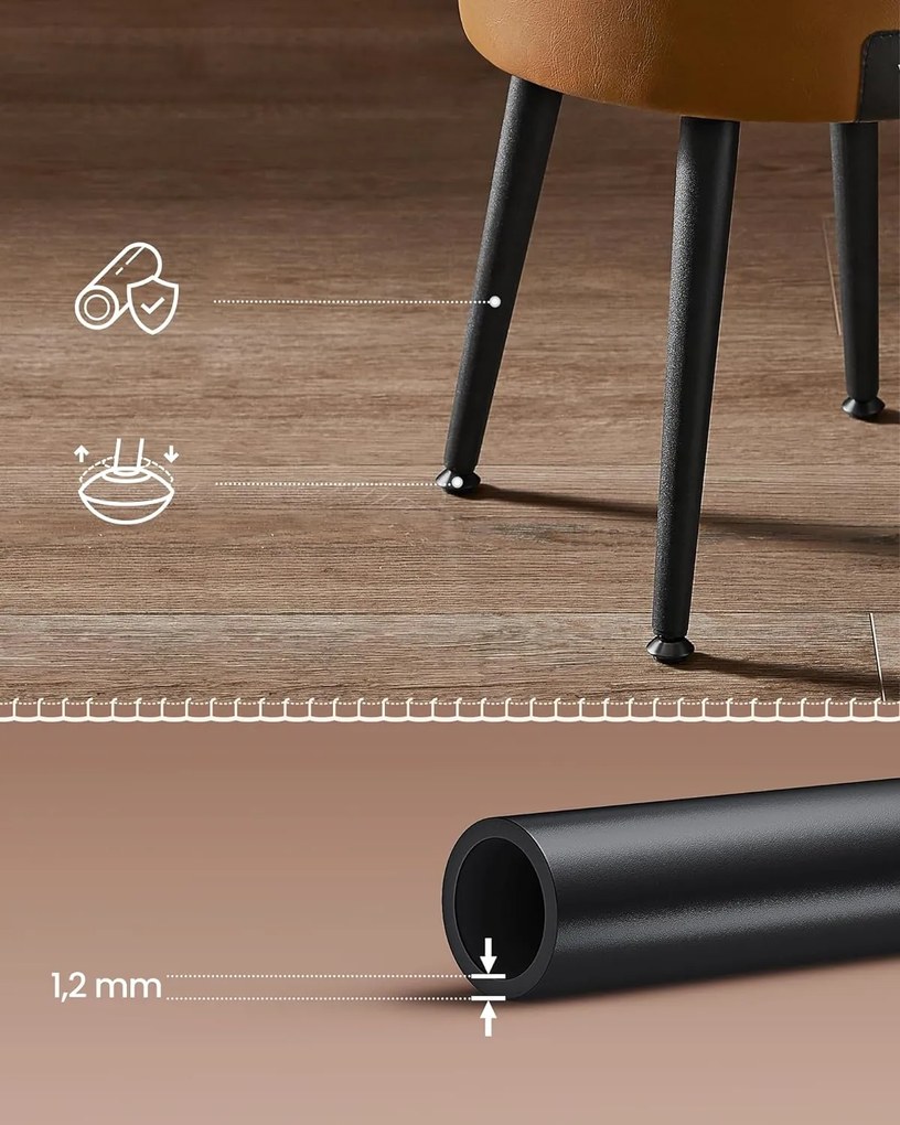 Taburet s úložným priestorom Vasagle Edgar hnedý