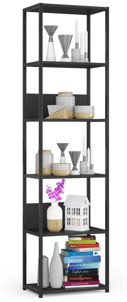 Regál LOFT 50 cm čierny