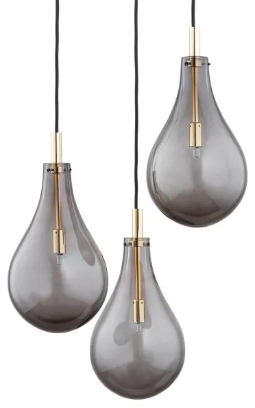 Argon 6105 - Luster na lanku OAKLAND 3xG9/6W/230V čierna