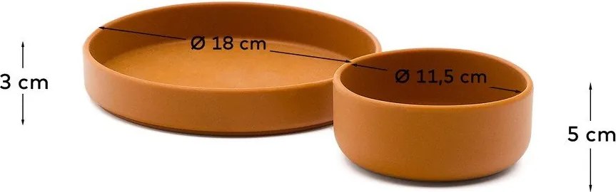 Silikónová detská jedálenská súprava 2 ks Lili – Kave Home