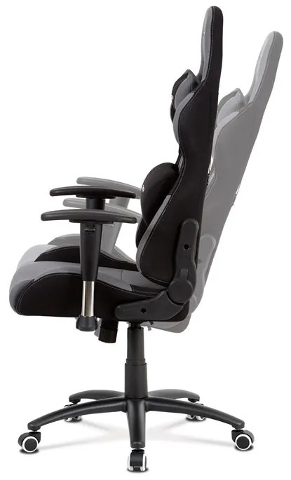 BONTEC Kancelárske kreslo, hojdací mechanizmus, šedá látka, KA-F01 GREY Farba: Šedá