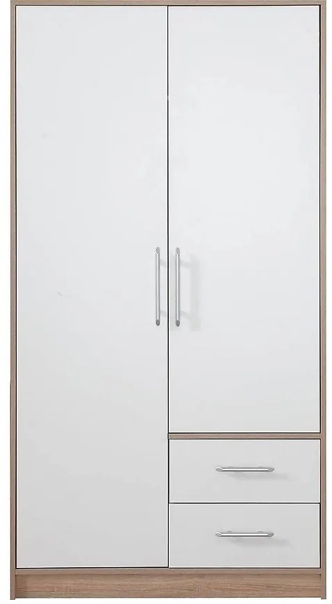 Skriňa Smart SR3 100 cm dub sonoma/biela
