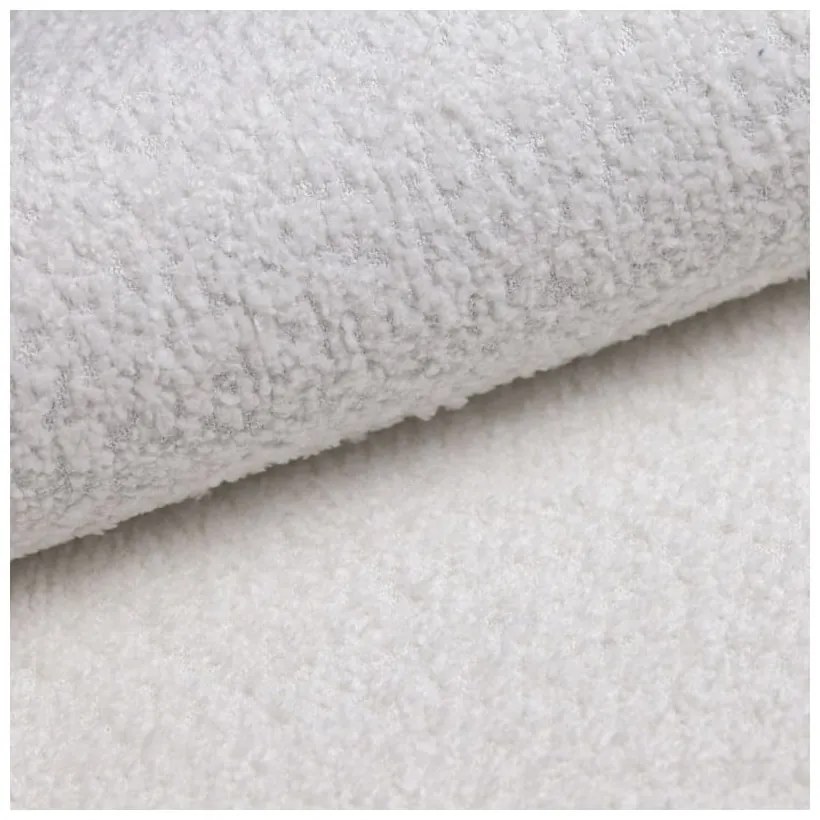 Biela čalúnená dvojlôžková posteľ s úložným priestorom s roštom 140x200 cm Mattis – Meise Möbel