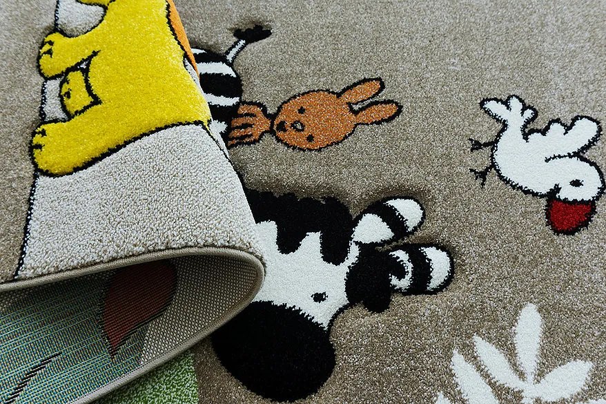 Berfin Dywany, Kusový koberec Smart Kids 22310 Beige, 120x180, viacfarebná, detská izba