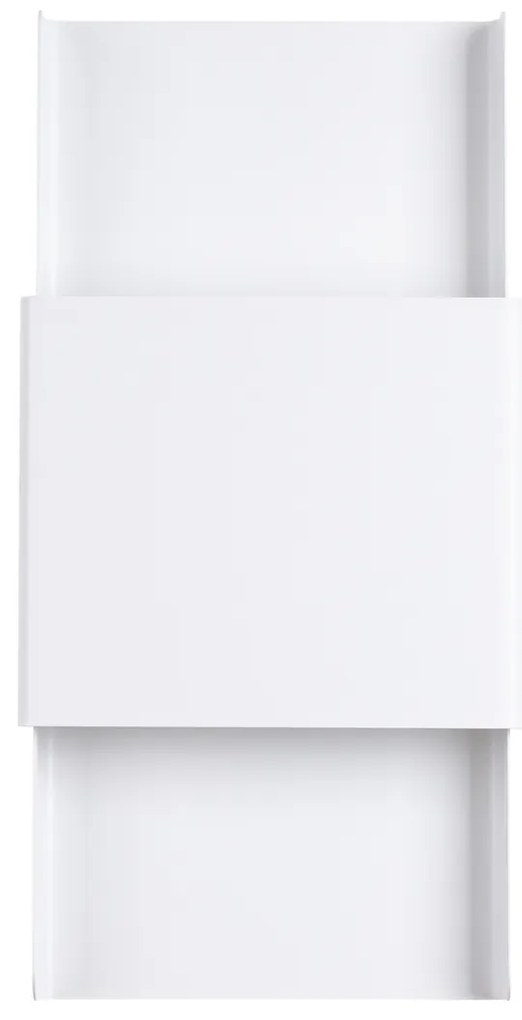 Nástenné svietidlo Durlin, 1x biele kovové tienidlo