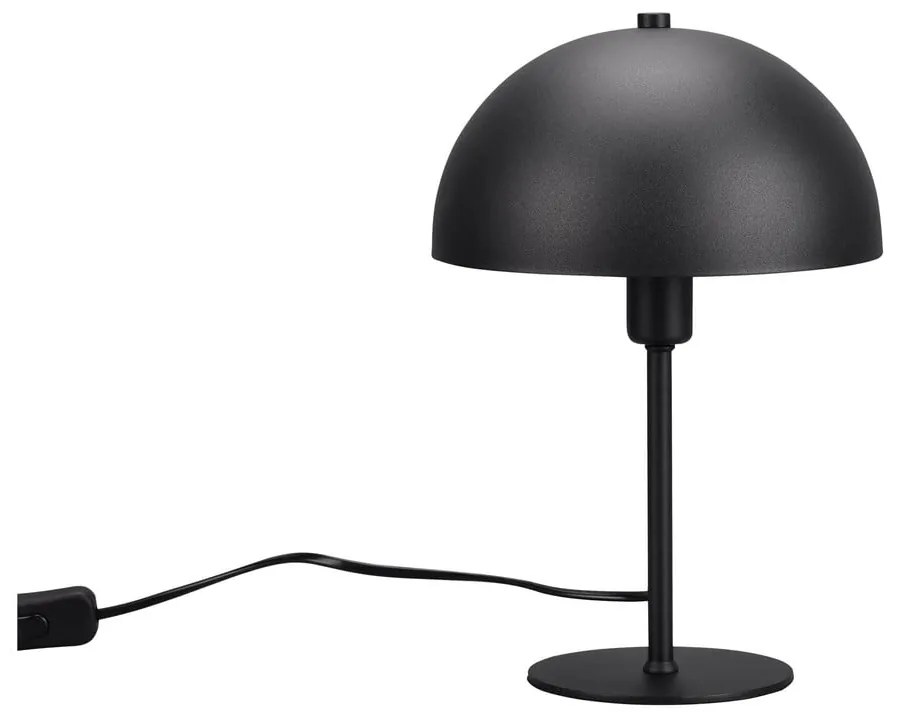 Matne čierna stolová lampa (výška 30 cm) Nola – Trio