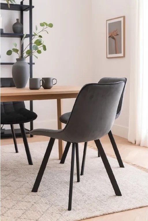 Noela Zamatová jedálenská stolička BELLA šedá