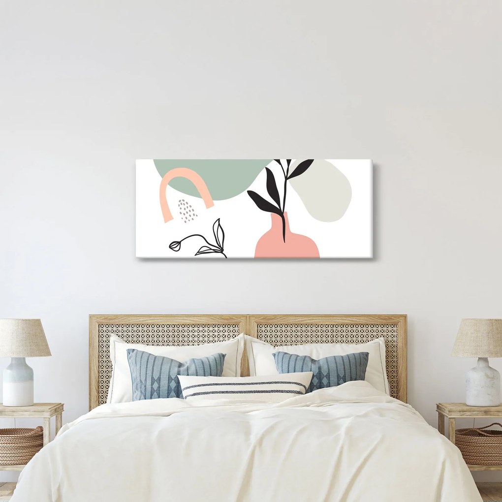 Obraz - Kvety vo váze N⁰3 (120x50 cm)