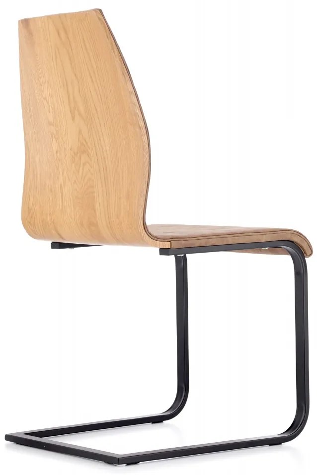 Jedálenská stolička Lara hnedá/čierna