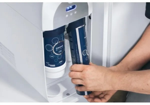 GROHE 40422000 - Fľaša na karbonizáciu GROHE BLUE 425 g CO2 (4 ks) nerezová