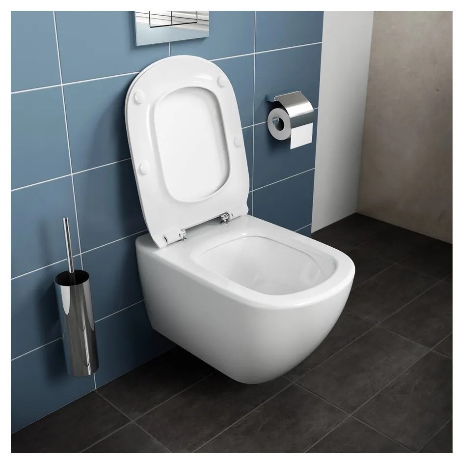 Ideal Standard Tesi - závesné WC s doskou SoftClose, AquaBlade, biela, T354601