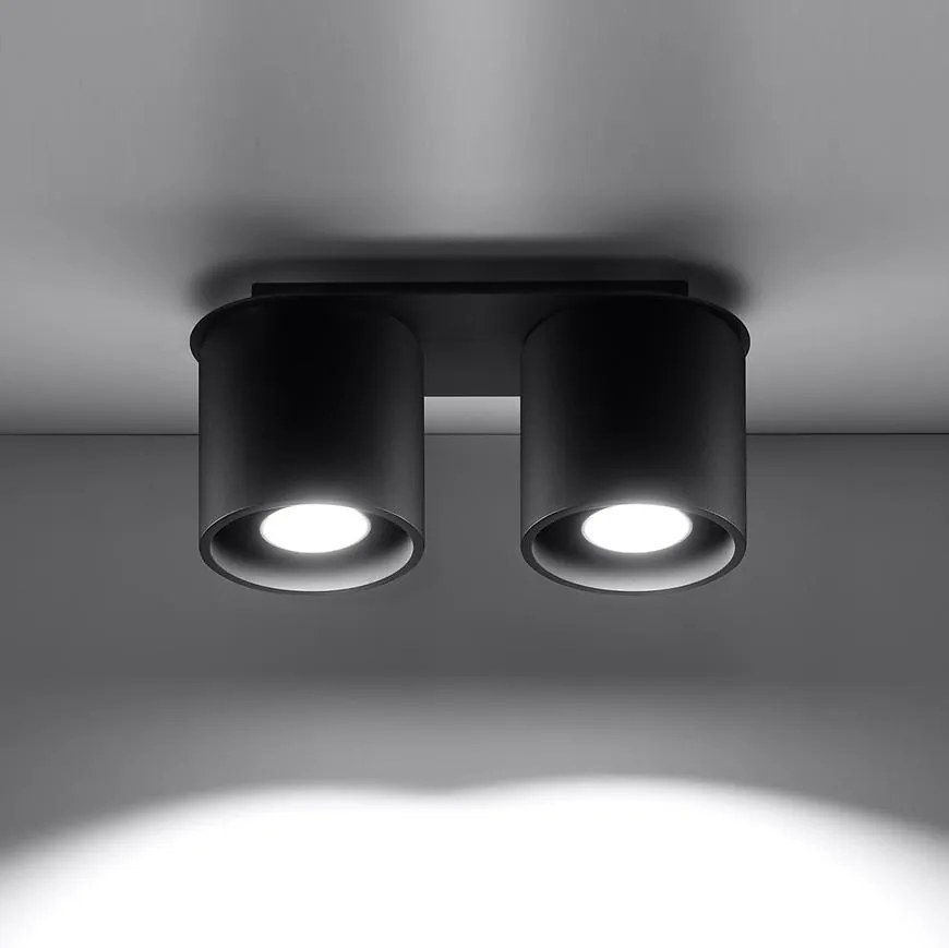 Stropná Lampa Orlando 2 BLACK A-054