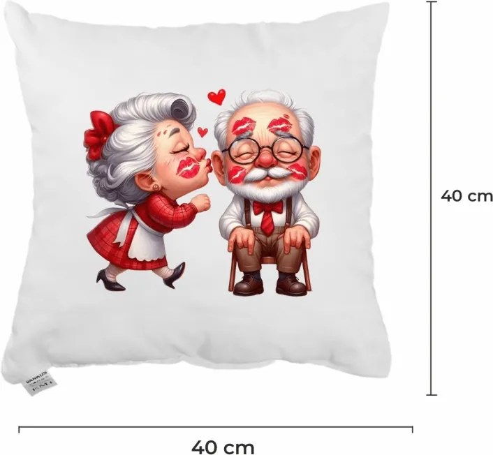 Dekoratívny vankúš Love Story 40x40 cm EMI