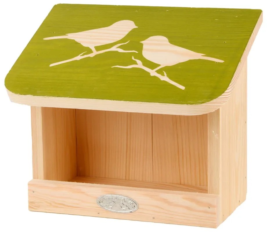 Kŕmidlo pre vtákov z masívnej borovice Esschert Design Diapozitiv, dĺžka 23 cm