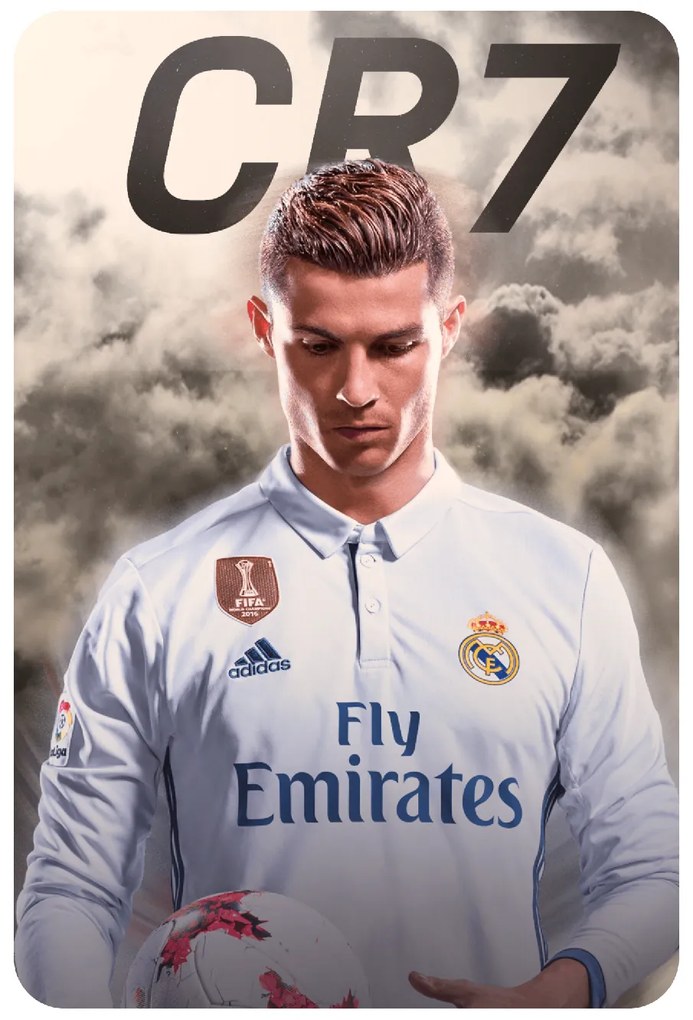 Textilná nálepka na stenu "Cristiano Ronaldo"