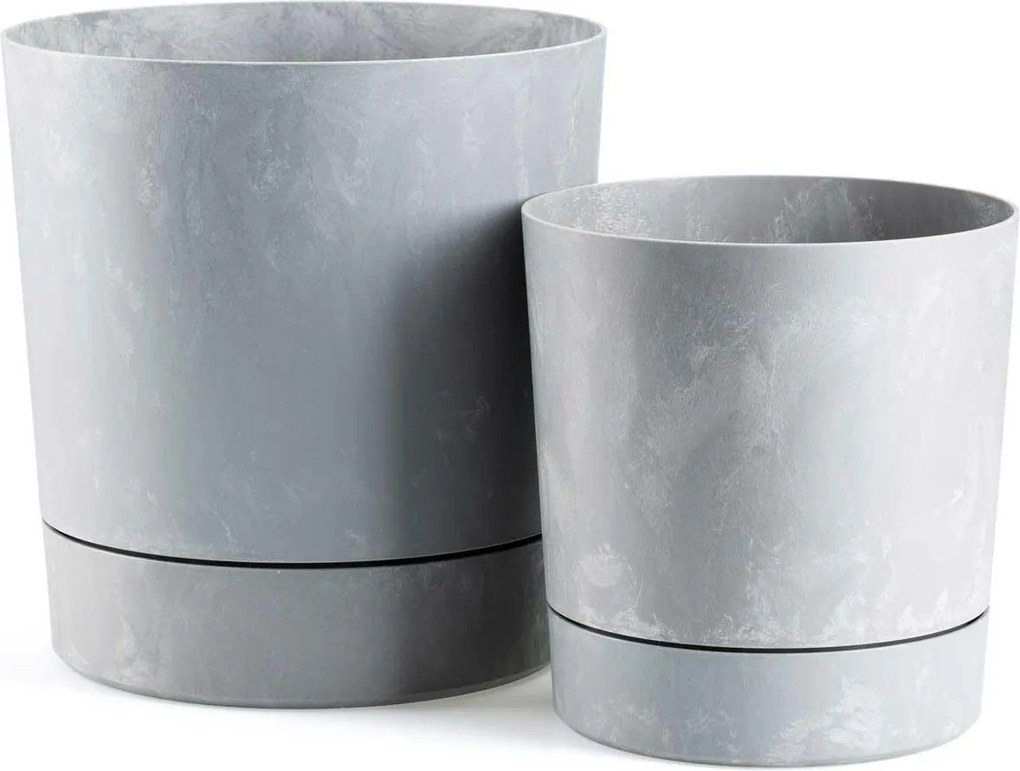 Sada 2 ks květináčů Azalea šedý beton