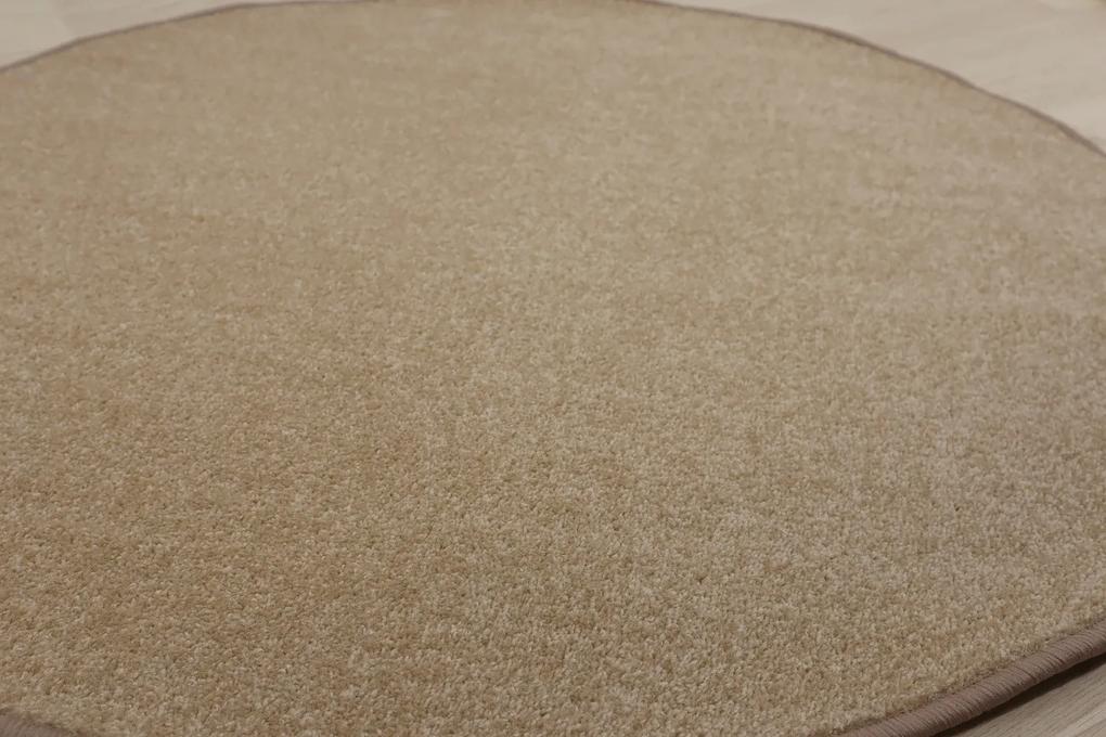 Vopi koberce Kusový koberec Eton béžový 70 kruh - 250x250 (priemer) kruh cm