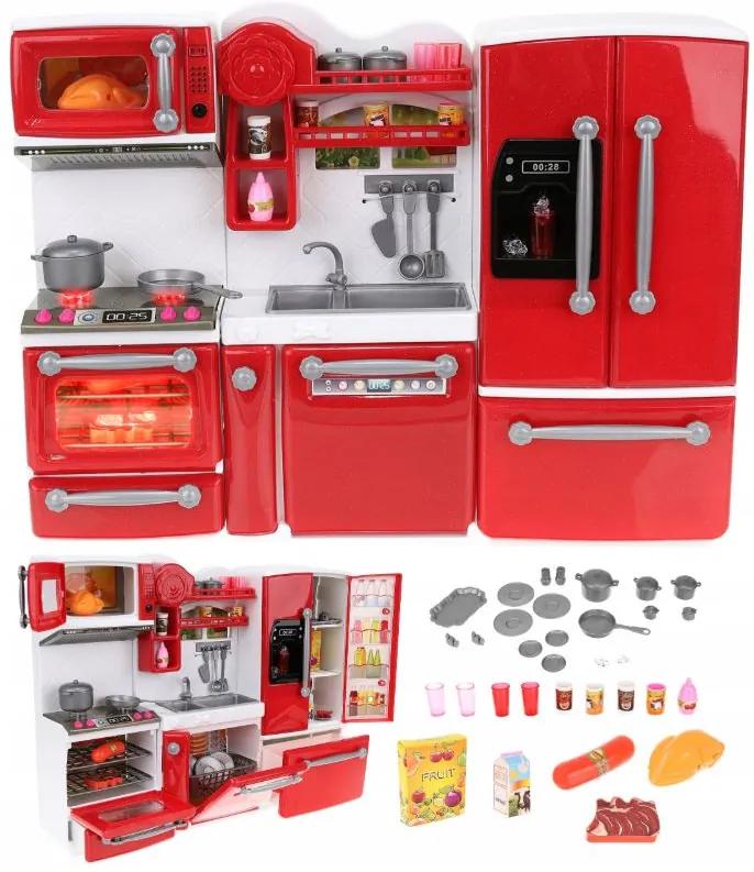 ISO Kuchynka pre bábiky, červená, 9425