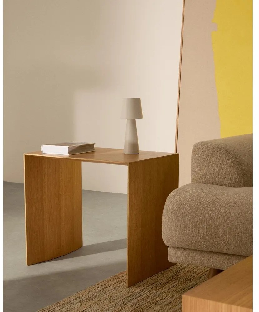 Odkladací stolík v dekore duba 40x55 cm Litto – Kave Home