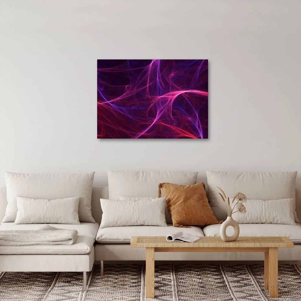 Abstraktný obraz kriviek (70x50 cm)