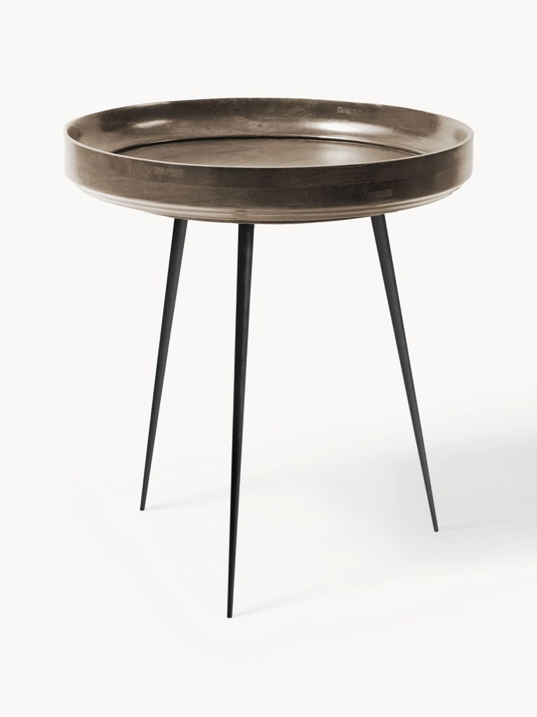 Okrúhly pomocný stolík z mangového dreva Bowl