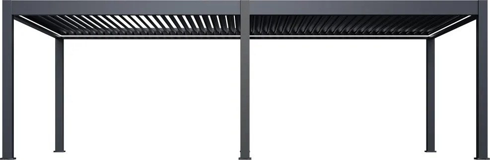 Luxusná ELEKTRICKÁ bioklimatická pergola PRESTIGE 8x4 m, hliník - voľne stojaca