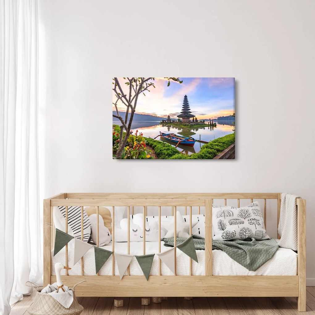 Obraz - Chrám Pura Bratan (90x60 cm)