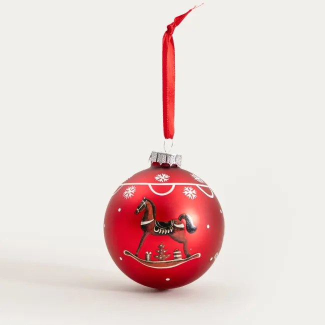 Závesná vianočná dekorácia AMILLY červená 749605 (3 ks)