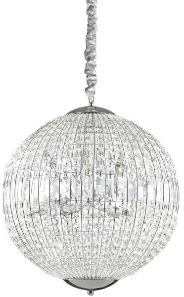 Ideal Lux - LED Krištáľový luster na reťazi LUXOR 8xG9/3W/230V pr. 50 cm číra