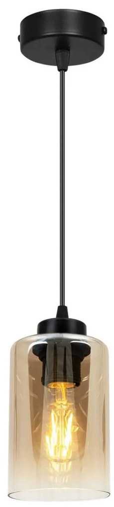 Závesné svietidlo Hella, 1x sklenené tienidlo (výber z 3 farieb)