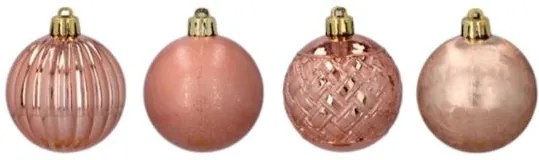 Vianočné gule 6cm 8ks Copper