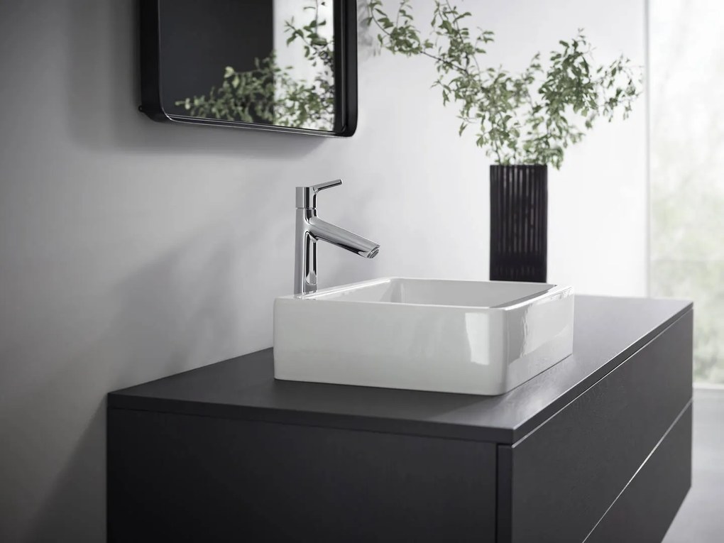 Hansgrohe Talis S, vysoká umývadlová batéria 190 s ťahadlom a odtokovou súpravou, chrómová, HAN-72031000