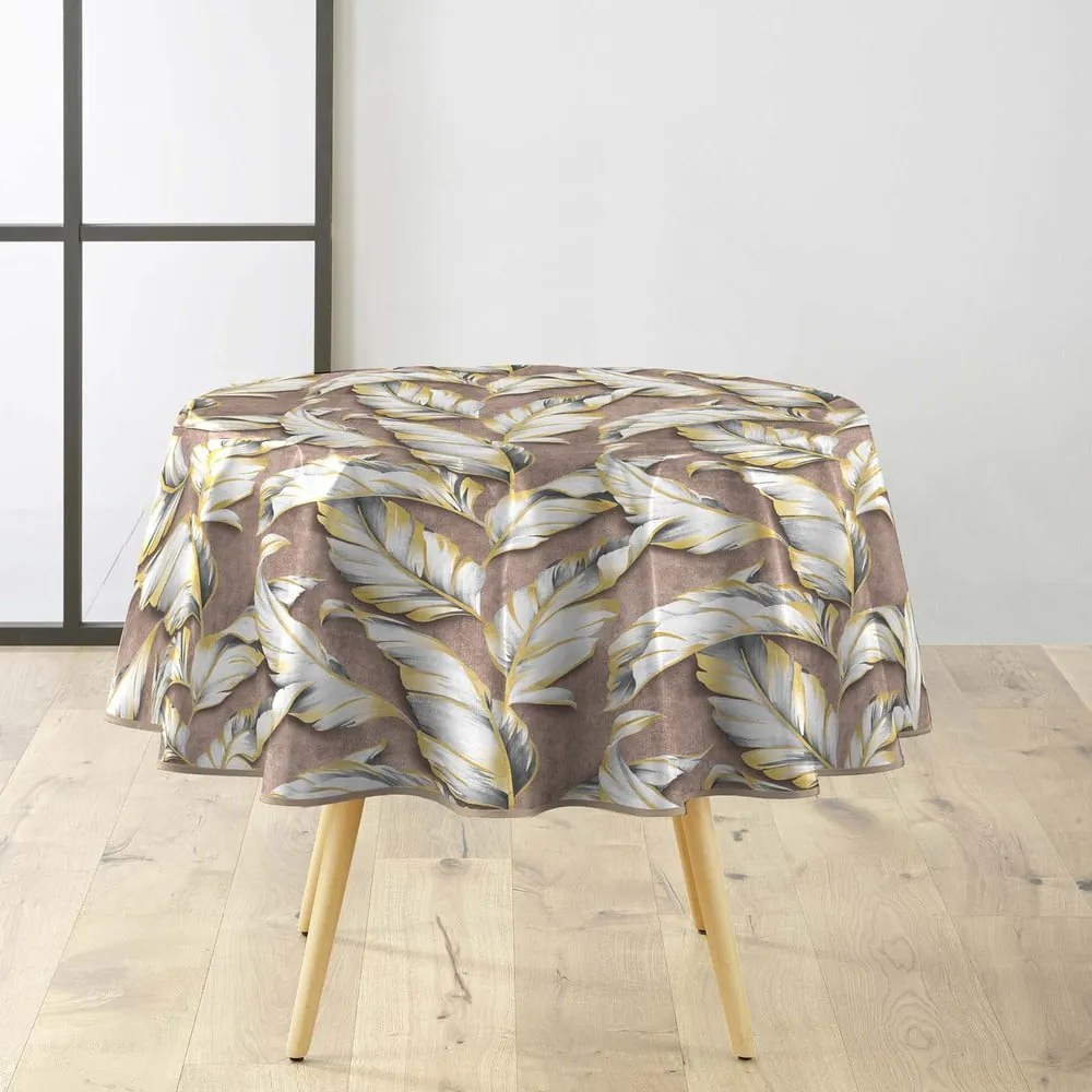 Umývateľný obrus ø 160 cm Ebany – douceur d'intérieur