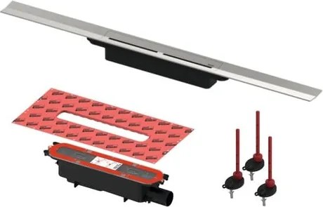 TECE set sprchového žľabu 90cm DN50 nerez 670900SET2