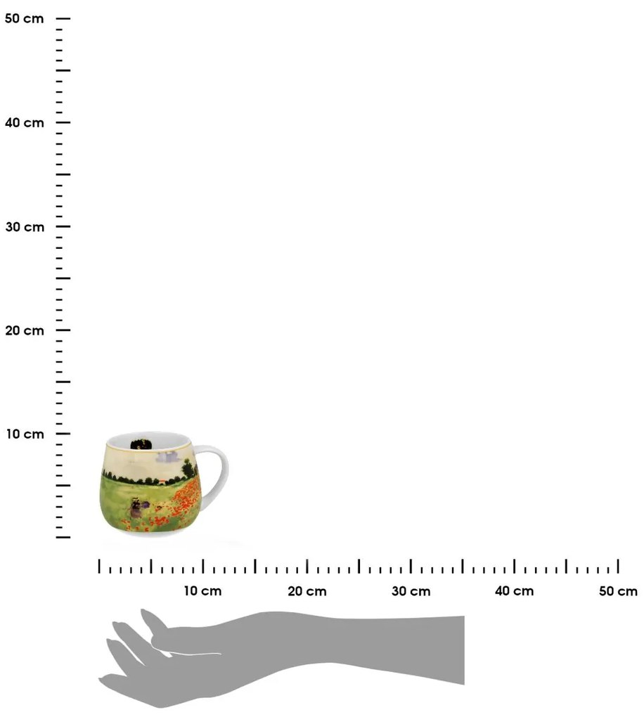 Porcelánový hrnček Monet Poppy Field 430 ml