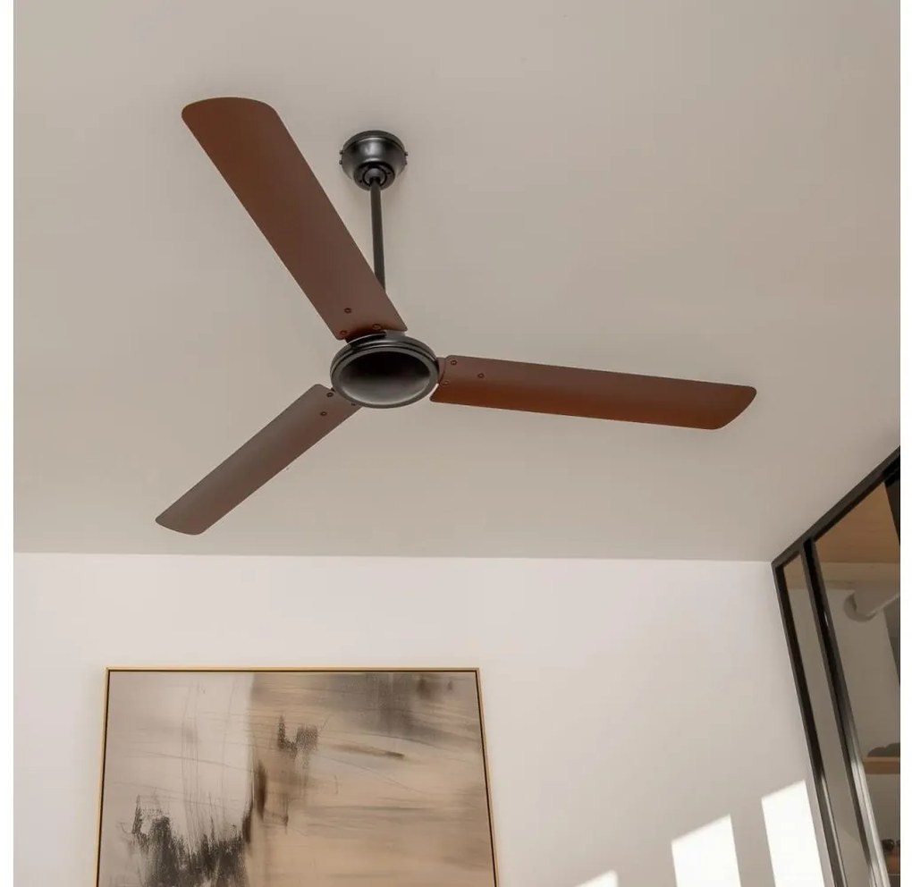 ZEVENTI - Stropný ventilátor TOFINO hnedý