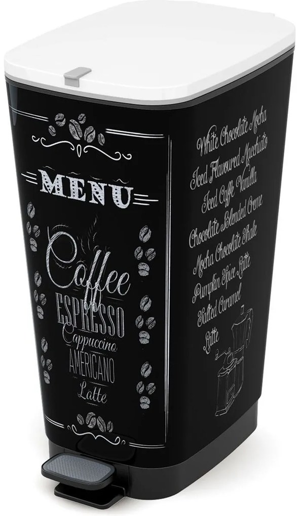 KIS Kôš na odpad Chic Bin L - Coffee Menu, 50L