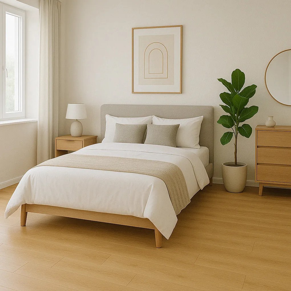 Tarkett, AKCIA: 335x370 cm PVC podlaha - lino AladinTex 150 French Oak grey beige, šíře, béžová, pena, detská izba