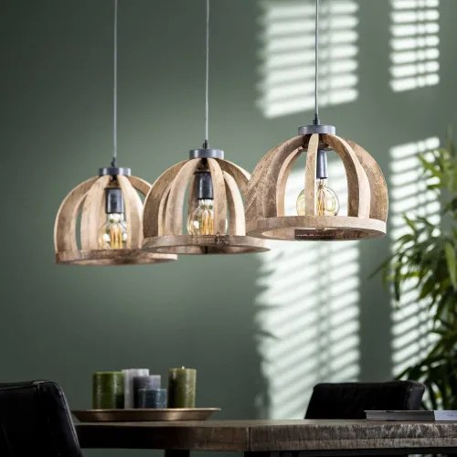Luster 83-65 Wooden curved mango frame - Komfort-nábytok