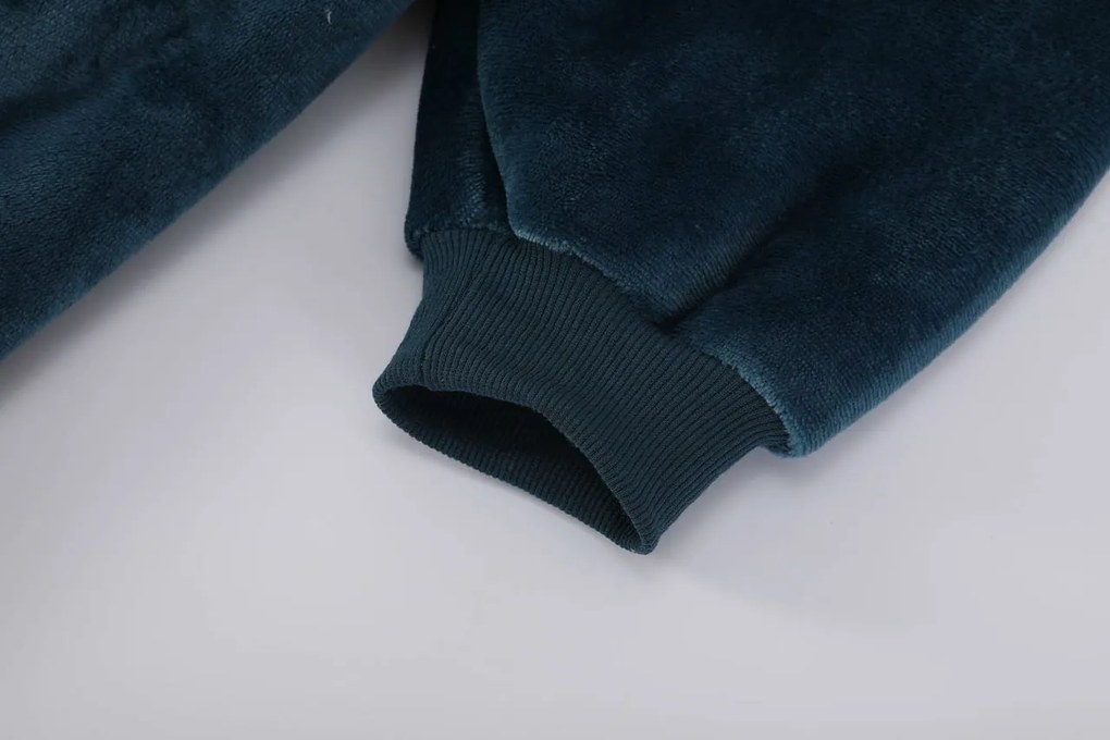 Deka s rukávmi HOODIE tmavotyrkysová